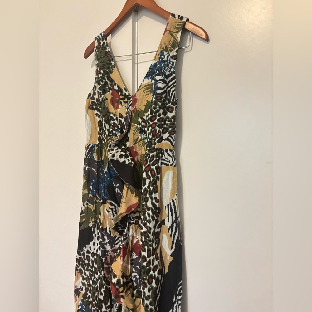 Grace Elements Animal Print Ecclectic Ruffle Maxi… - image 3